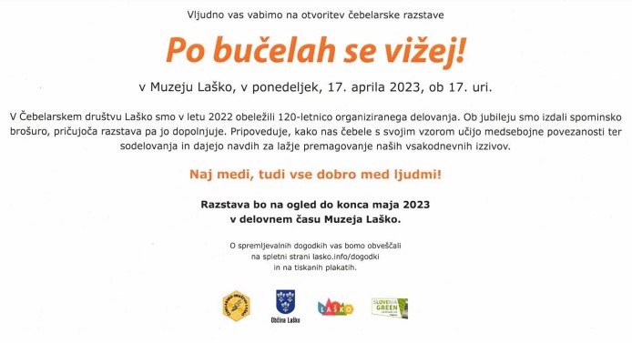 Vabljeni na otvoritev čebelarske razstave v Muzej Laško